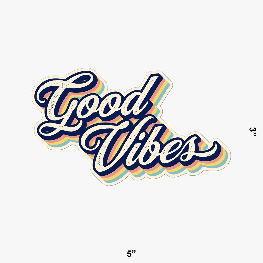 Vintage Good Vibes Stickers